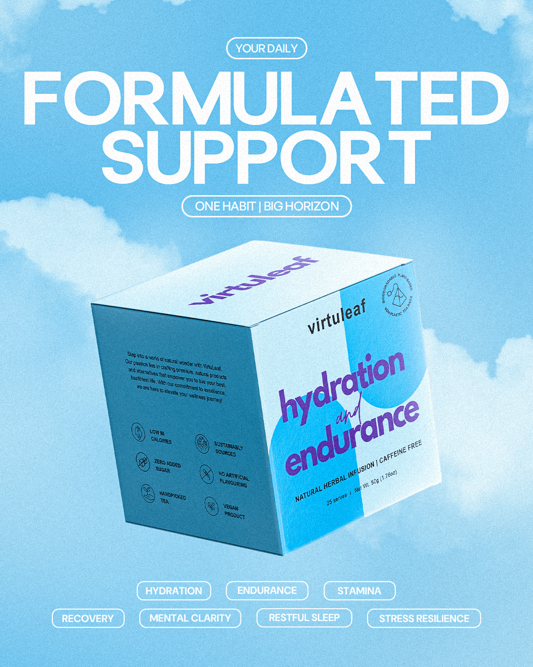 Hydration and Endurance Natural Herbal Infusion - virtuleaf - 
